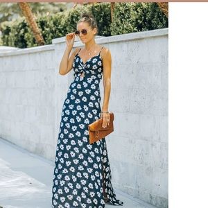 Satin Maxi Tie dress
